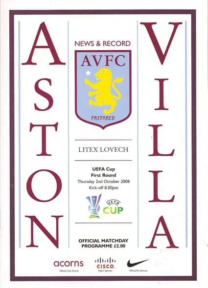 Aston Villa FC v Litek Lovech